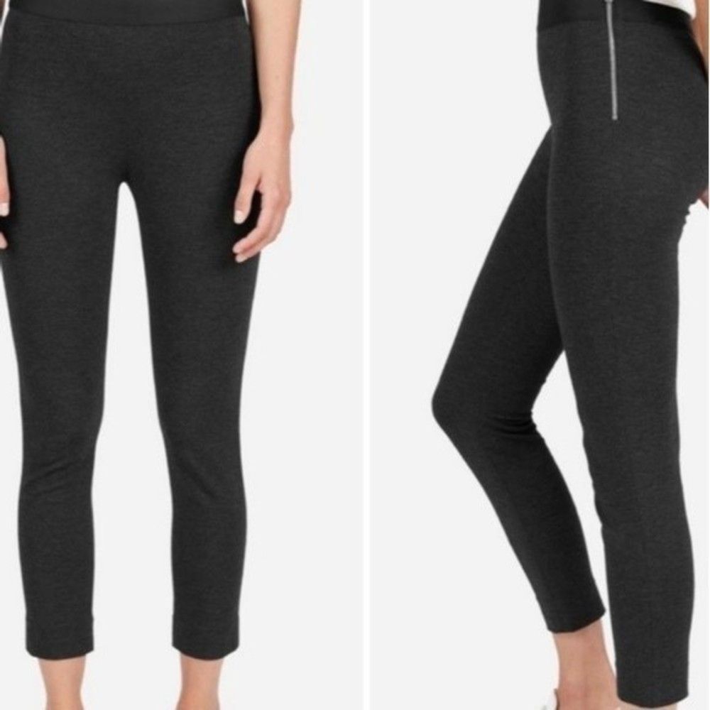 Everlane dark gray ponte crop leggings size 2